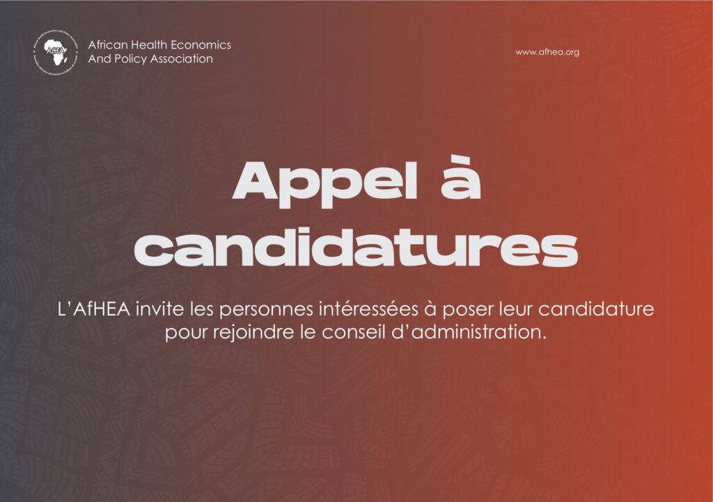 Appel à Candidatures : Conseil d’administration de l’AfHEA